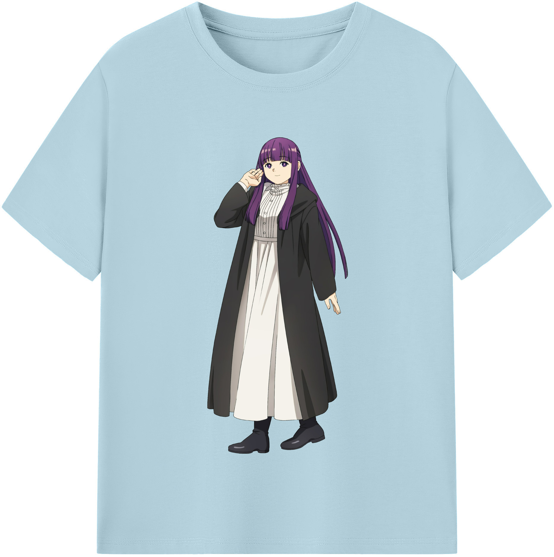 （画像用） 葬送のフリーレン Frieren 綿100％半袖Tシャツ（フロントプリント）